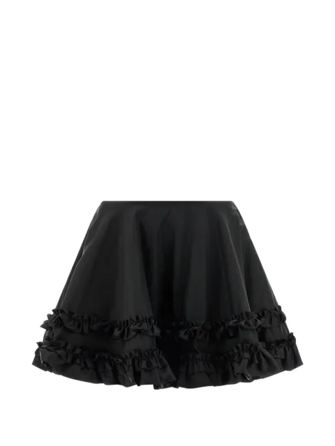 GANNI ruffled flared mini skirt Black A1090079