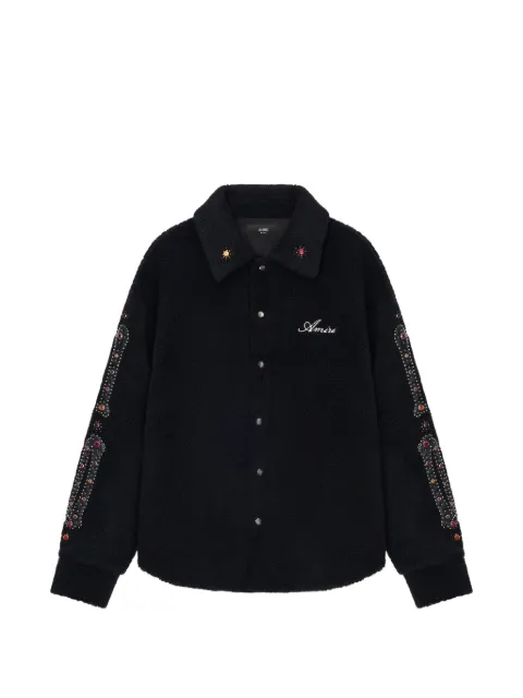 AMIRI bones studded overshirt Black AMOUJA1009