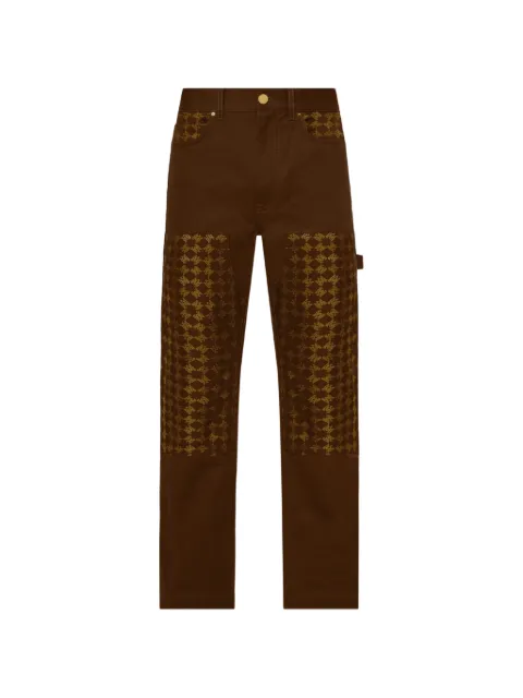 AMIRI MA Quad jacquard carpenter trousers Brown AMPACR1001