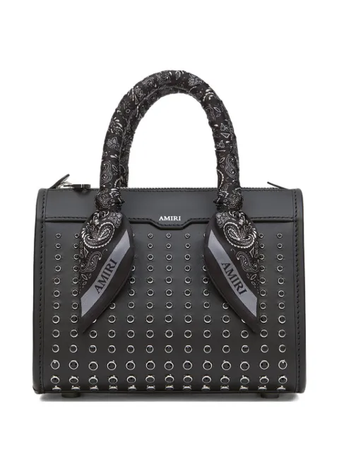 AMIRI micro triangle stud bag Black AWHABA1036