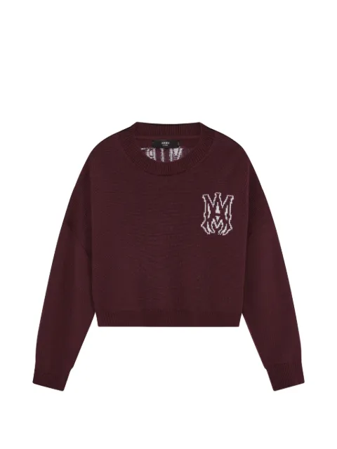 AMIRI MA crew sweater Red AWKNCW1030