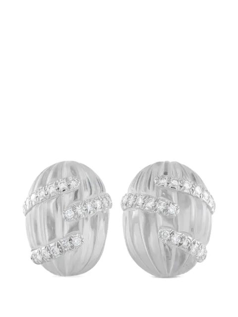 David Webb diamond earrings Silver DW12011326
