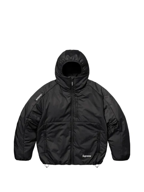Supreme hooded insulated windbreaker jacket Black SU26939