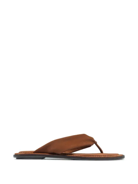 Bernardo knotted leather sandals Brown SALT