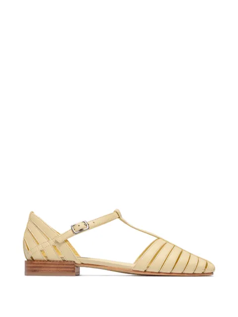 Bernardo Brighton T-strap flat pumps Neutrals BRIGHTON