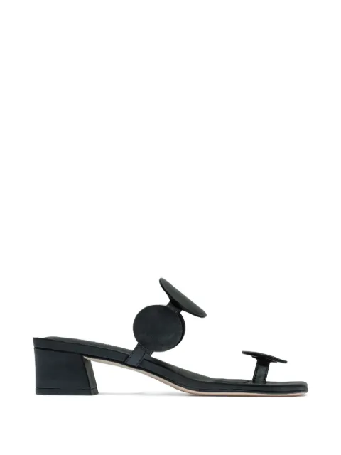 Bernardo circle-detail block-heel sandals Black JUPITERMOON