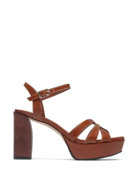 Bernardo Vittor woven platform sandals Brown VITTOR