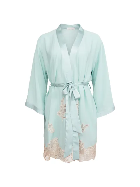 Fleur Du Mal Juliet lace robe Green RB01101082