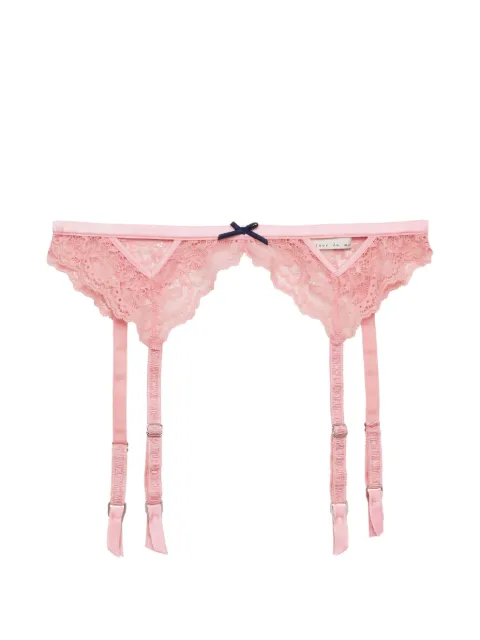 Fleur Du Mal Bianca lace garter Pink GR00980382