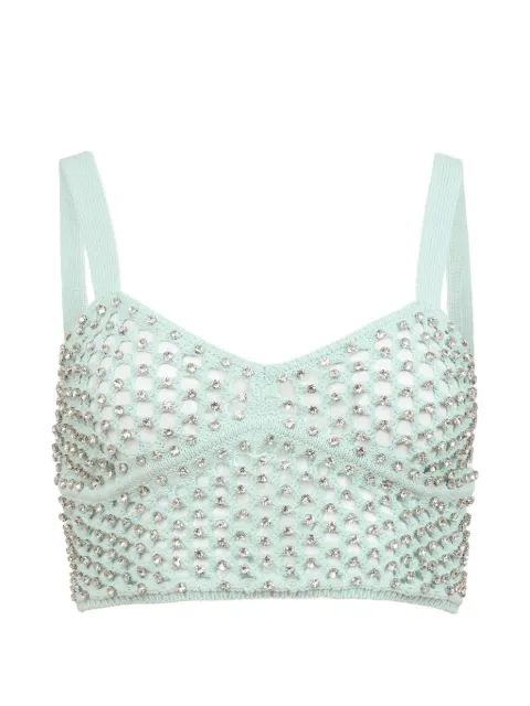 Fleur Du Mal embellished top Green BR05211082