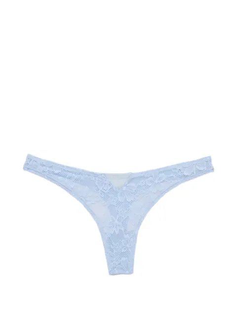 Fleur Du Mal Le Stretch lace thong Blue PY04070976