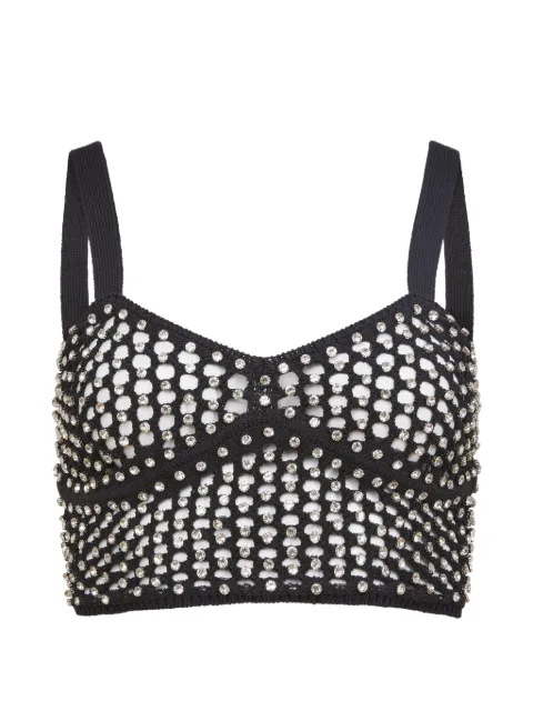 Fleur Du Mal embellished top Black BR05210100