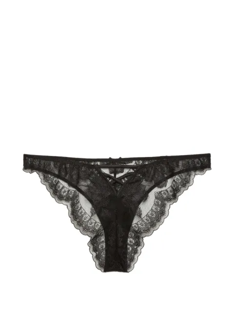 Fleur Du Mal Mila lace-trim briefs Black PY0560