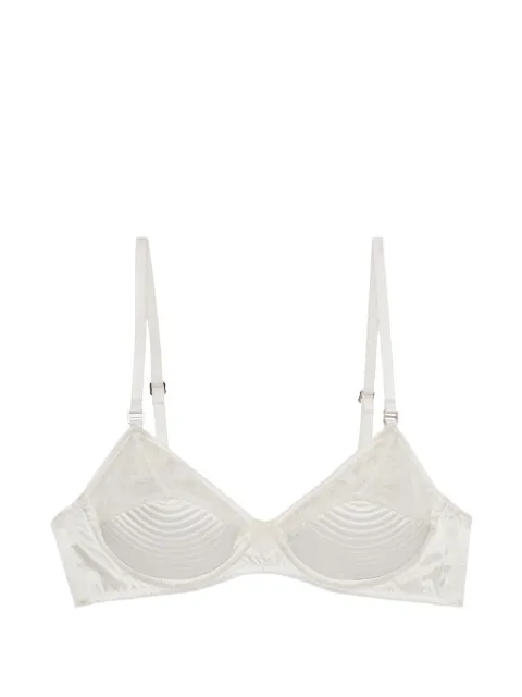 Fleur Du Mal Topstitch Bebe bra Neutrals BR05330300