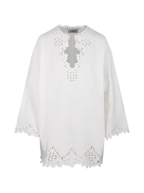 MARANT ÉTOILE Shana V-neck top Neutrals O0653FBD1J04E