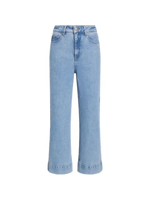 Cinq A Sept Joey cropped wide-leg jeans Blue ZP122311175Z