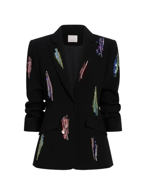 Cinq A Sept Paillette Whirl Cheyenne embellished blazer Black ZJ548U1319Z