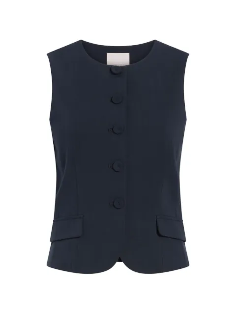 Cinq A Sept Winora button-front sleeveless vest Blue ZV02811242Z