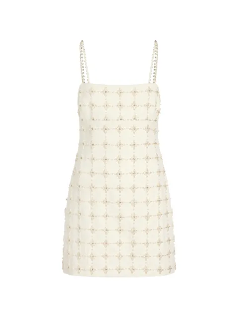 Cinq A Sept Pearl Crystal Iris Satine mini dress Neutrals ZD2743A8381ZIVO
