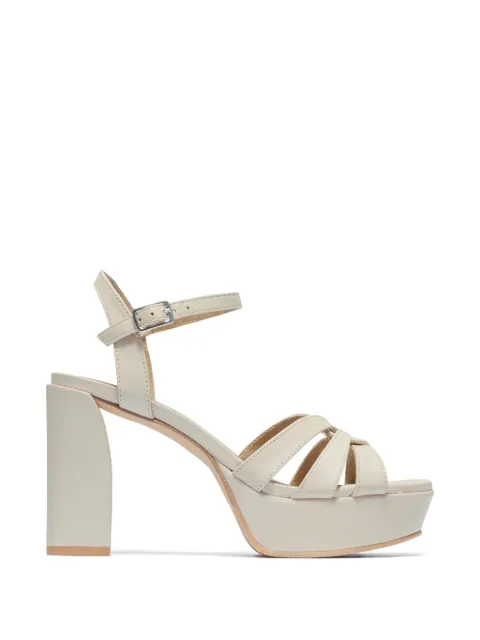 Bernardo Vittoria woven platform sandals Neutrals VITTORIA