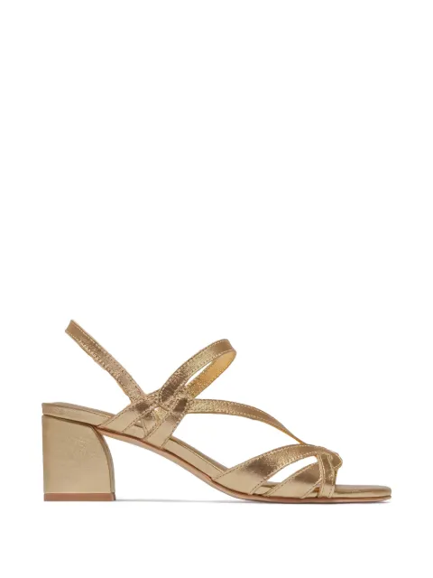Bernardo knotted-strap heeled sandals Gold GYODA