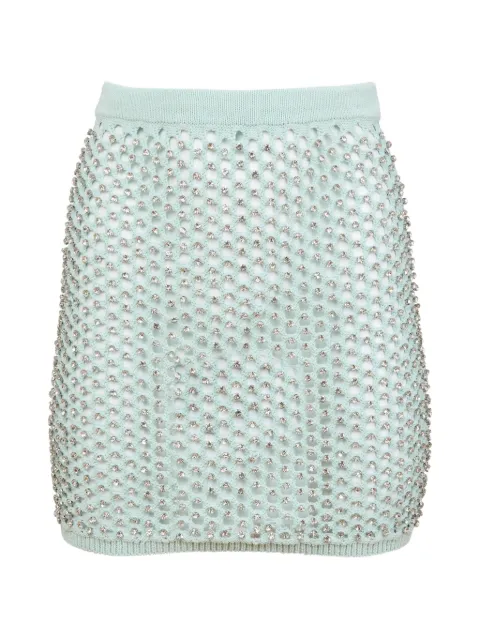 Fleur Du Mal embellished mini skirt Green SK02371082