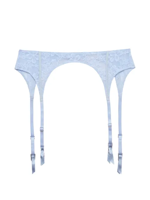 Fleur Du Mal Le Stretch lace garter Blue GR00760976