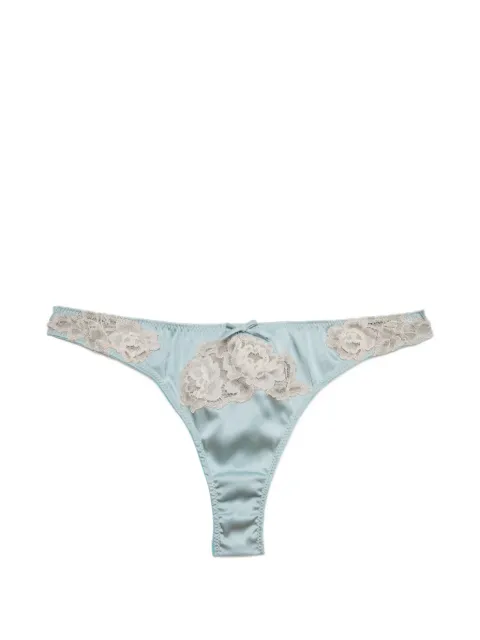 Fleur Du Mal Juliet lace thong Green PY05201082