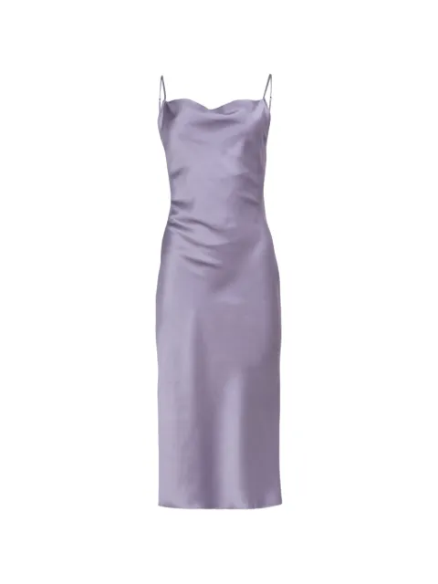 Fleur Du Mal cowl-neck midi dress Purple SL00261097