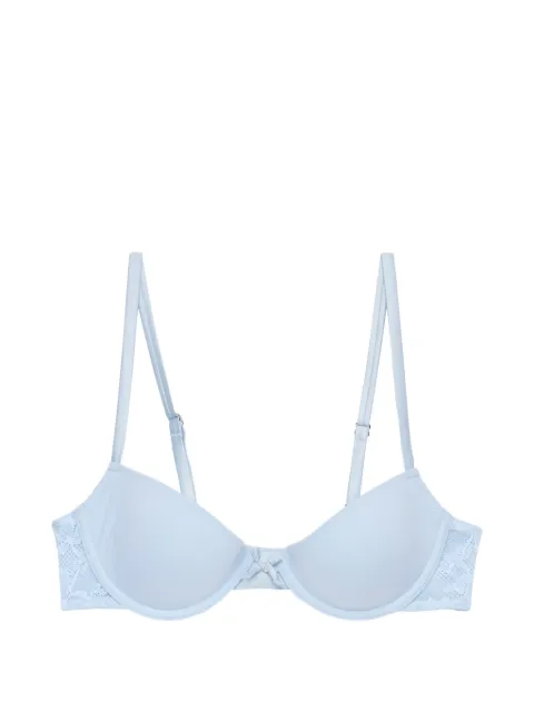 Fleur Du Mal Le Stretch lace molded demi bra Blue BR04670976