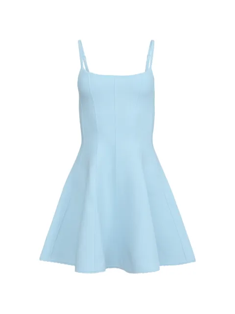 Fleur Du Mal flared corset mini dress Blue DR04461106