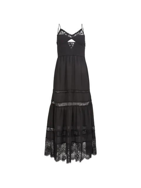 Fleur Du Mal Adeline lace maxi dress Black DR07410100