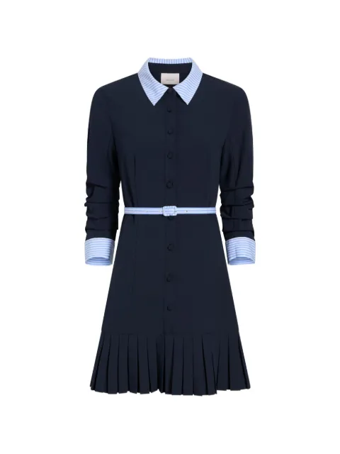 Cinq A Sept Lucilla striped pleated mini dress Blue ZD33763626ZNABS
