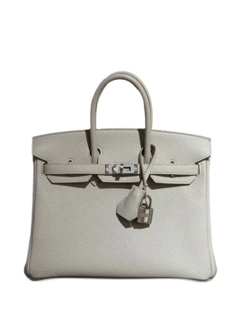 Hermès Pre-Owned 2023 25 Birkin leather tote bag Grey BIRKIN25