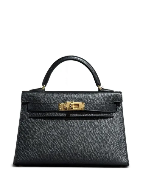 Hermès Pre-Owned 2025 20 mini Kelly Sellier calfskin tote bag Black MINIKELLYSELLIER20