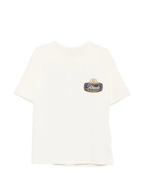 RHUDE Safari Crest short-sleeve T-shirt Neutrals RHFW26TT02012