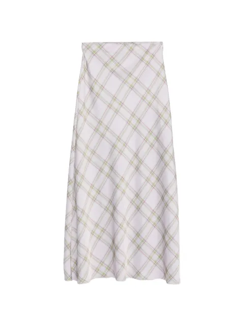Marques'Almeida tartan-pattern maxi skirt Purple PF26SK0171PSTLL
