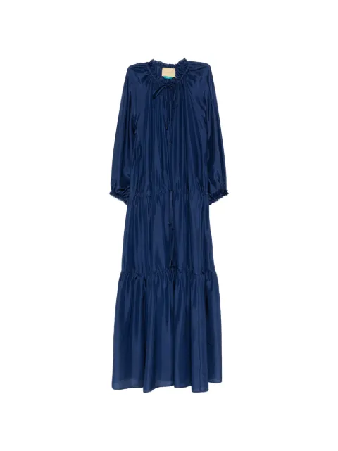MOMONÌ Viento silk maxi dress Blue 265MO08