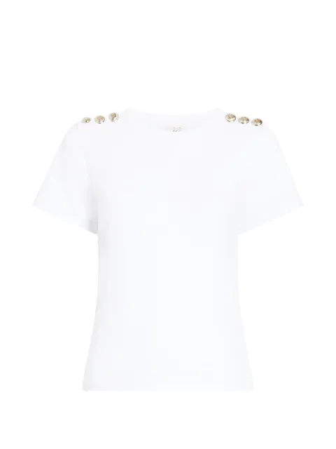 Cinq A Sept button jasper T-shirt White ZT11988918ZWHT