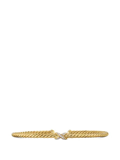 David Yurman 18kt yellow gold Flex Petite X bracelet Gold B18321D88ADI