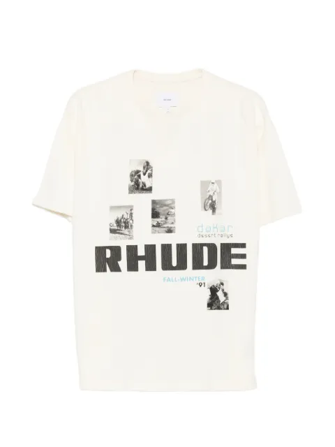 RHUDE graphic-print T-shirt Neutrals RHPF26TT03012