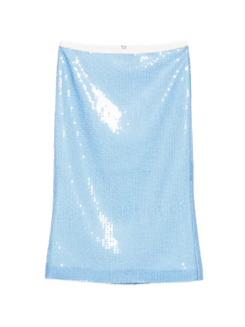 SHUSHU/TONG sequin-embellished midi skirt Blue FSMTSK04CAA082