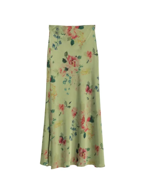 Marques'Almeida floral-print maxi skirt Green PF26SK0171PSTKH