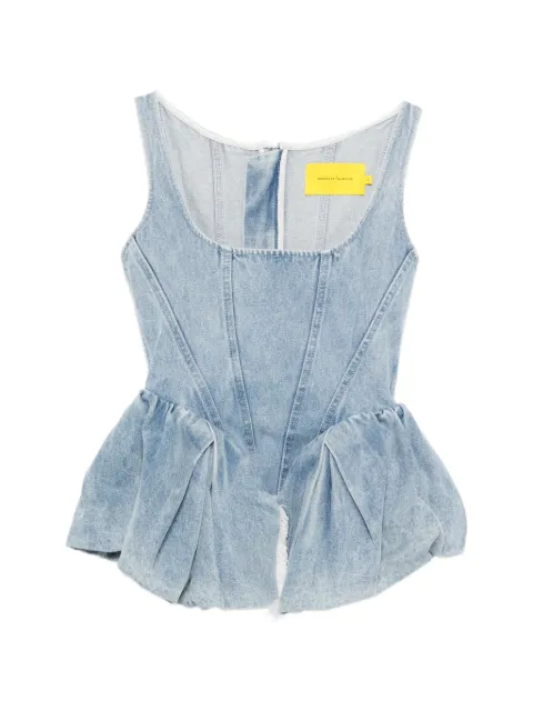 Marques'Almeida corset top Blue PF26TP0759DNMBL