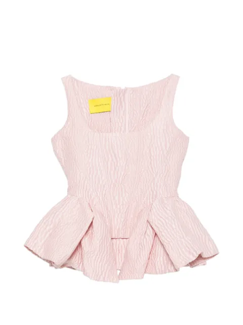 Marques'Almeida peplum-hem top Pink PF26TP0759BRCPK