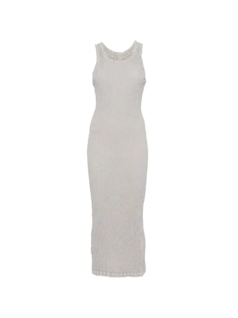 Issey Miyake textured midi dress Grey IM66FH546