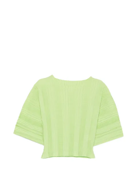 Issey Miyake pleated top Green IM66FJ658