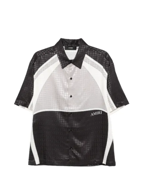 AMIRI geometric panel shirt Black AMTOSH1033