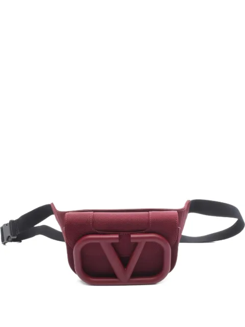 Valentino Garavani Pre-Owned Super Vee canvas belt bag Red 1039515