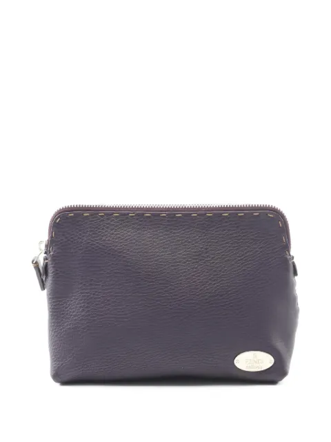 Fendi Pre-Owned 00s Selleria leather pouch Purple 1035336